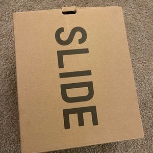 Yeezy slides. 8 UK in color soot.